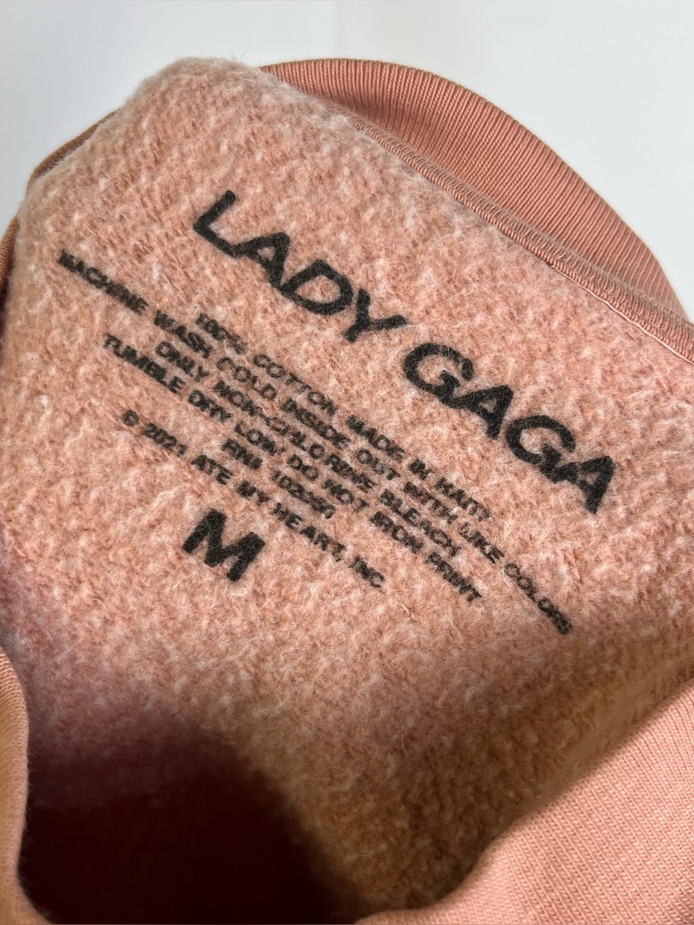 Lady Gaga Limited Edition Chromatica Pink Embossed Crewneck Size M - Picture 4 of 8